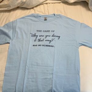 Light Blue Graphic T-Shirt